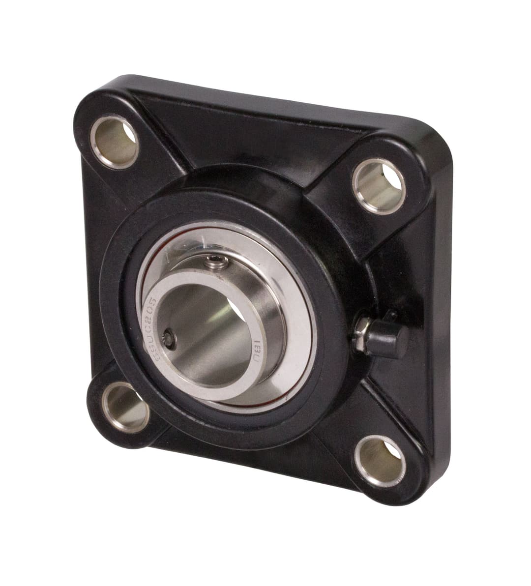 Ball flange bearing TUCF 204 bore 20mm housing from thermoplast black bearing stainless steel