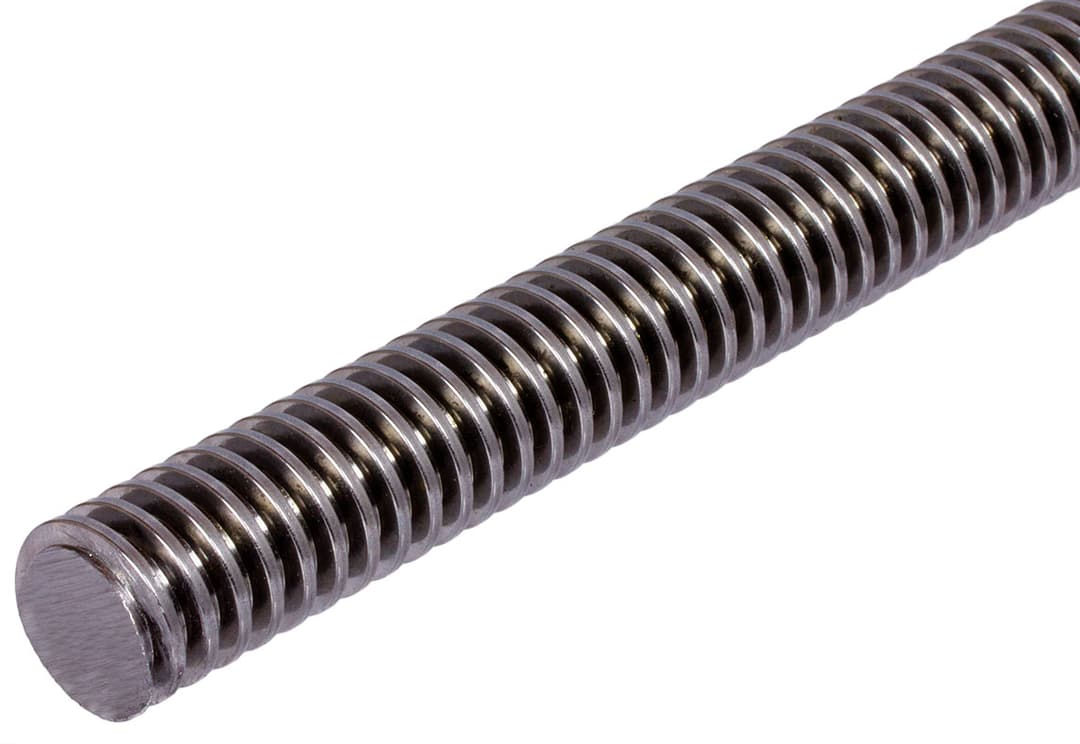 Trapezoidal-threaded spindle DIN 103 Tr.28 x 5 x 3000mm long single-start right material C15 rolled
