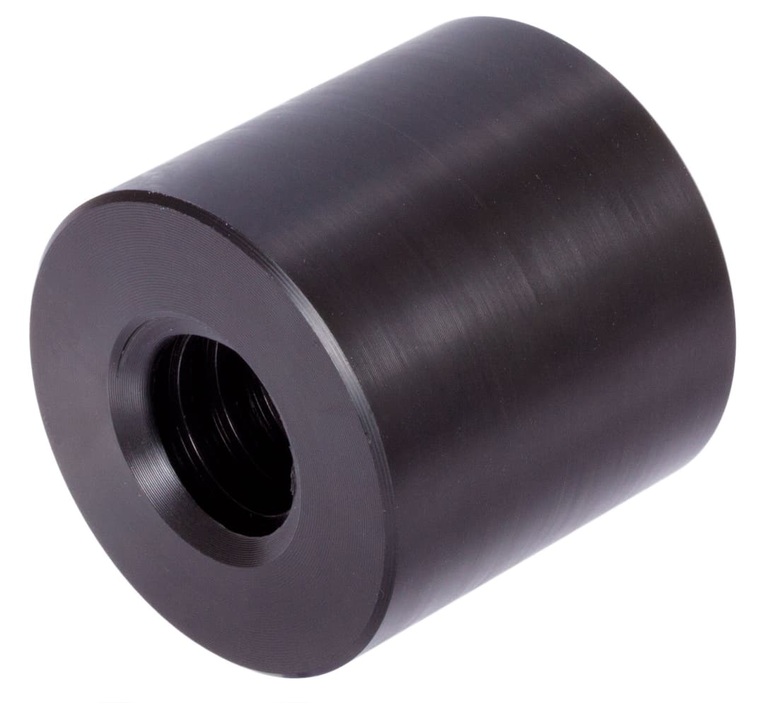 Round trapezoidal nut nylatron Tr.30 x 12 P6 double-thread right length 60mm outer diameter 60mm
