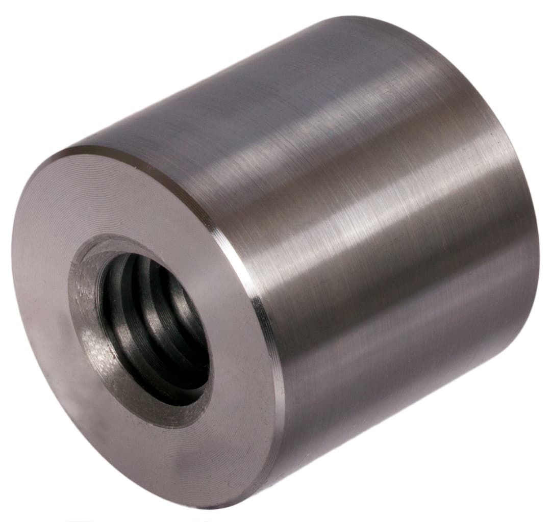 Round trapezoidal nut steel Tr.30×12 P6 double-thread right length 45mm outer diameter 60mm