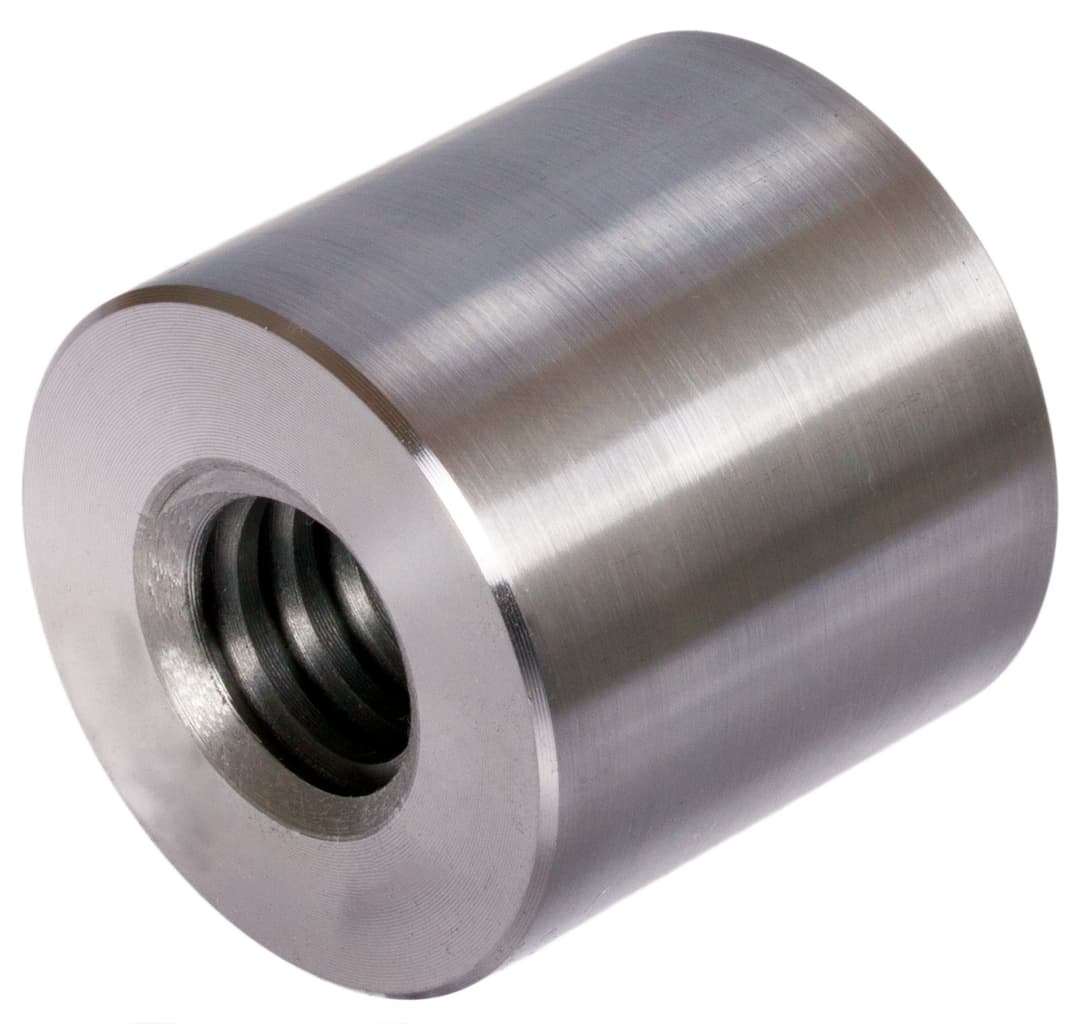 Round trapezoidal nut stainless 1.4305 Tr.36 x 6 single-start right length 54mm outer diameter 75mm