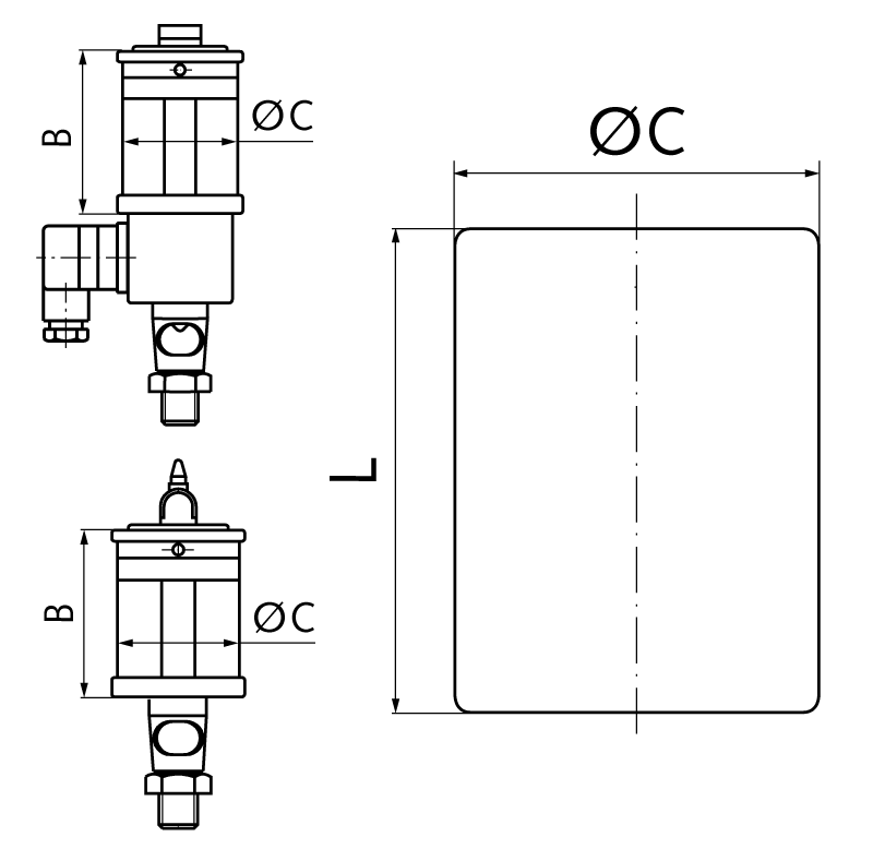 Spare glass for drip feed oiler UNI and ELO diameter 80mm x 100mm long
