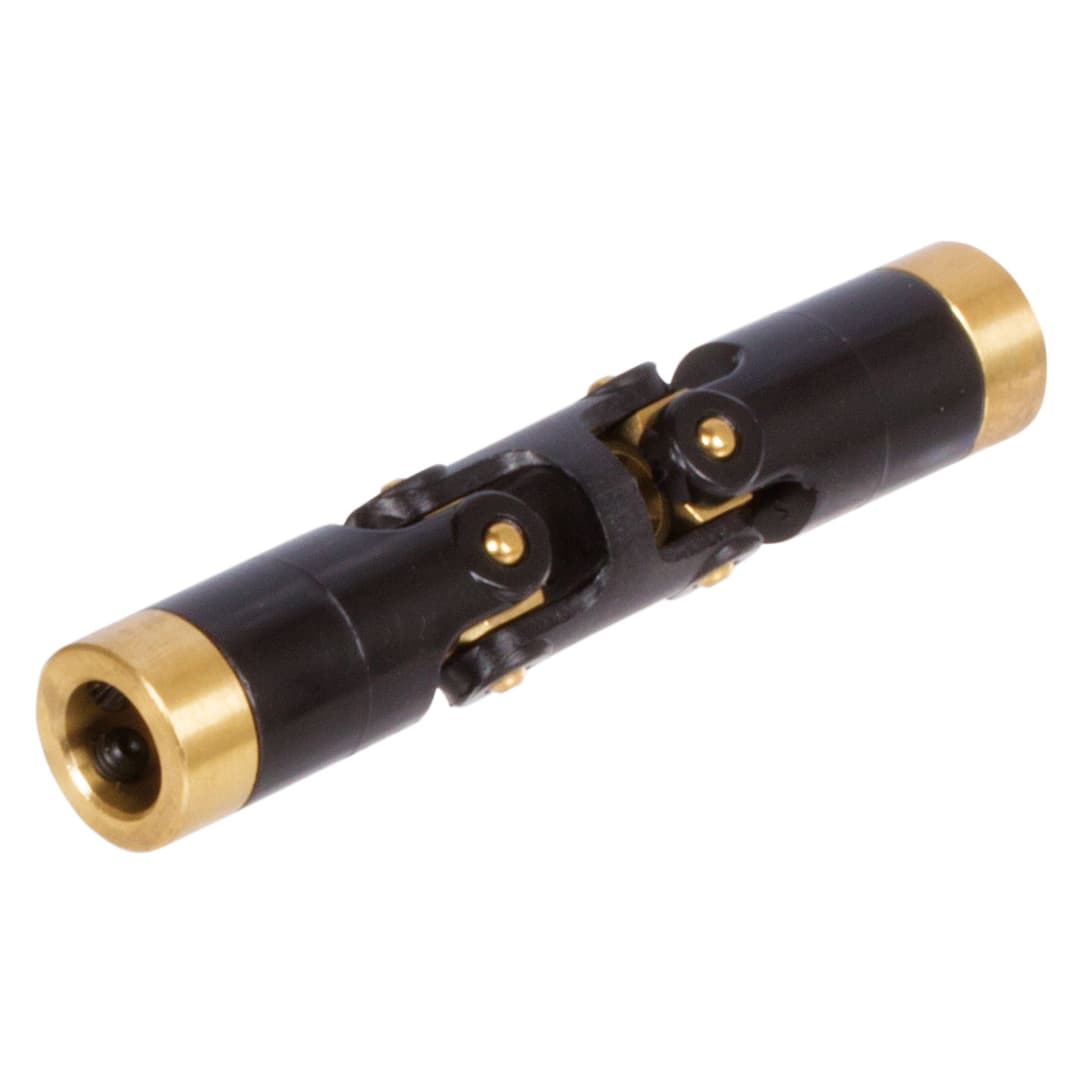 Double universal joint UKD both-sided bore 4mm length 50.8mm ends with metal cap