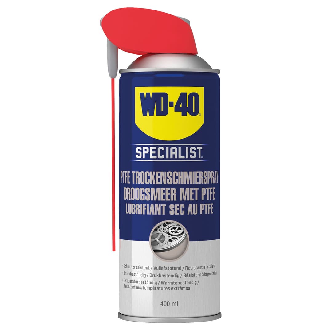 WD-40 SPECIALIST Dry PTFE Lubricant 400ml Smart Straw (Actual safety data sheet on the internet in the section Downloads)