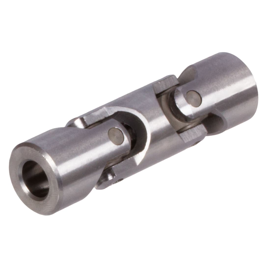 Double universal joint WDL similar to DIN808 bore 10H7 with keyway DIN 6885-1 tolerance JS9 on both sides