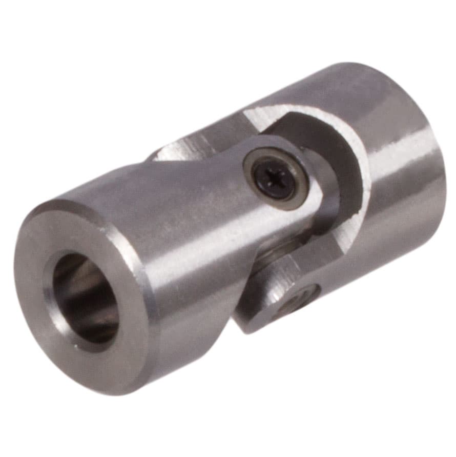 Precision single universal joint WE DIN808 bore 10H7 with keyway DIN 6885-1 tolerance JS9 on both sides steel