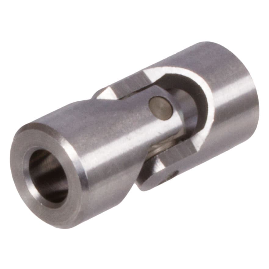 Single universal joint WEL similar to DIN808 bore 22H7 material steel total length 95mm outer diameter 47mm
