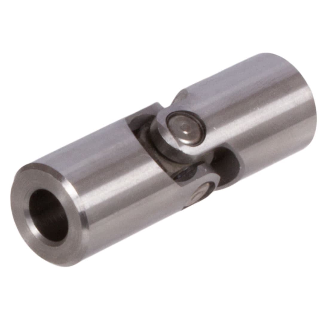 Precision single universal joint WEN with needle bearing DIN808 simple bore 30H7 material steel total length 166mm outer diameter 63mm