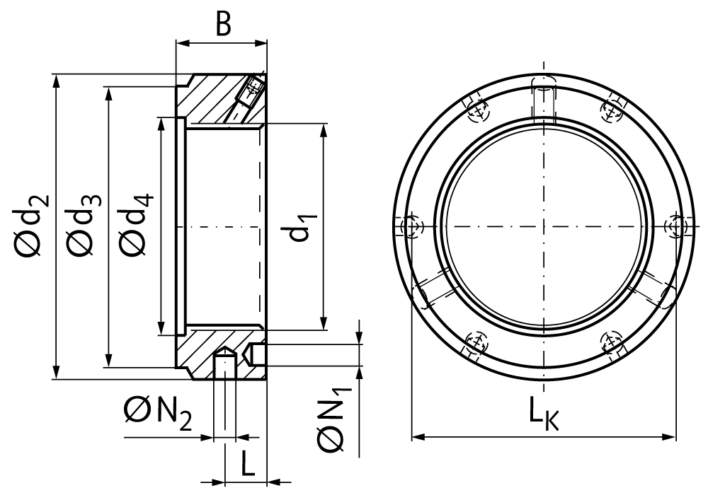 locknut KMTA 7 M35x1,5
