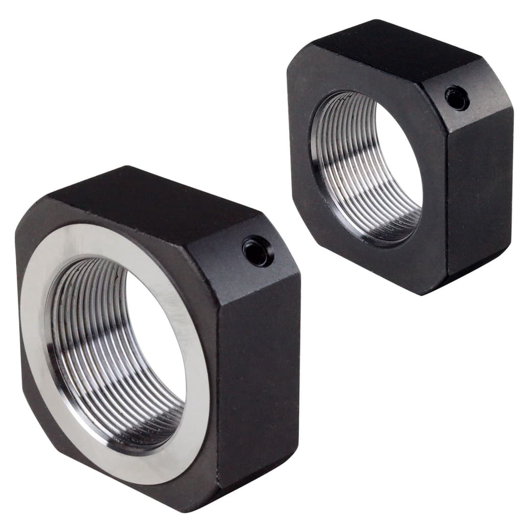 Locknut KMV size 0 M10 x 1 steel black oxided