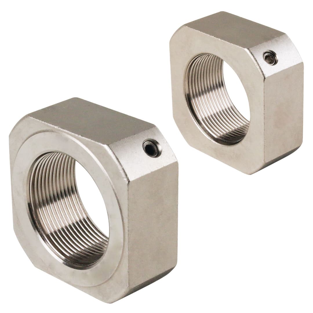 Locknut KMV size 0 M10 x 1 steel nickel-plated