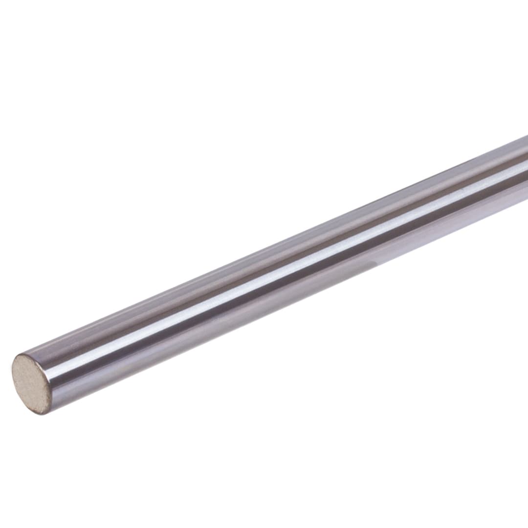 Precision steel shafts CF53 Cr hardened min. 59 HRC and ground diameter 40h7 x 1000mm long chromated cutting surface marked with white paint