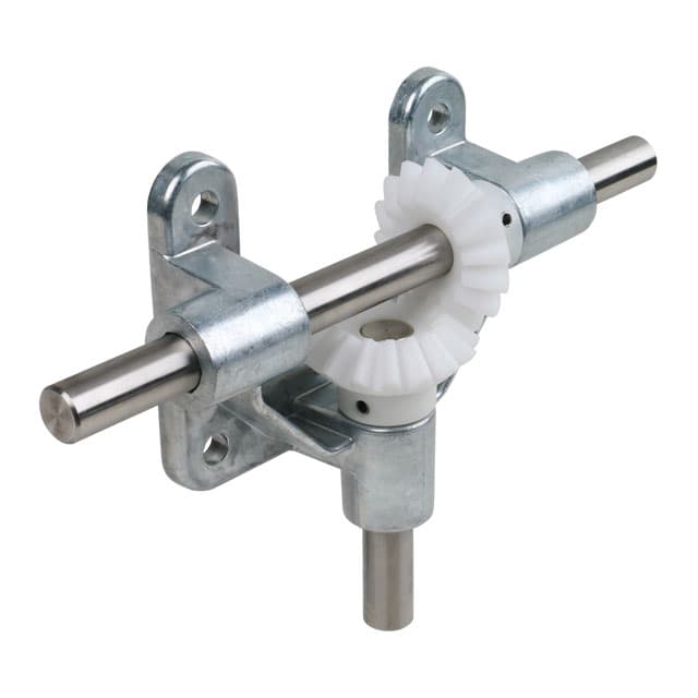 Open angular drive OW3 with polyacetal bevel gears stainless steel shafts Ø 10mm module 2 16 teeth 1:1 version 30R