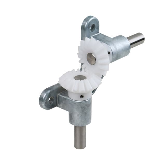 Open angular drive OW2 with polyacetal bevel gears stainless steel shafts Ø 15mm module 3 16 teeth 1:1 version 10