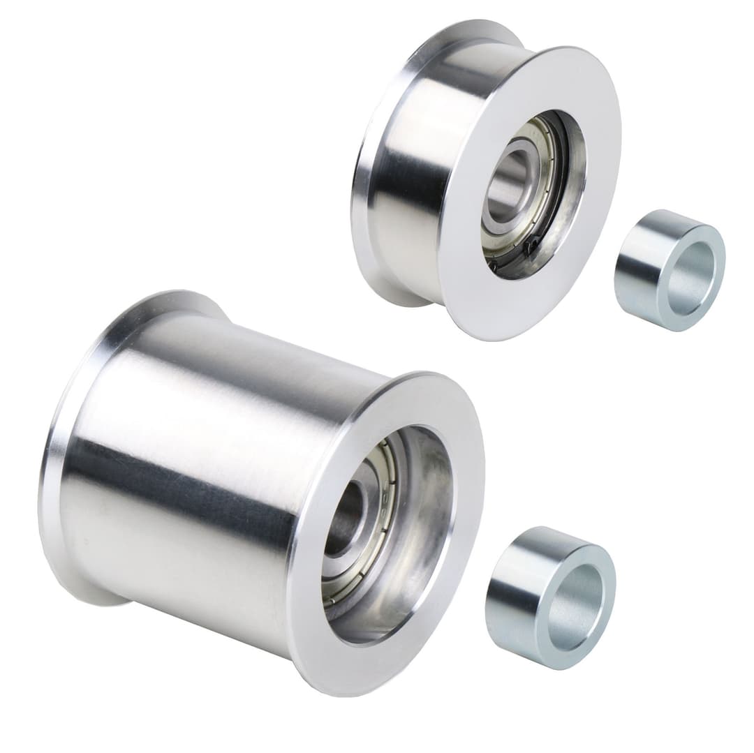 tensioning roller – idler TS nominal size ø60mm x 31mm with separate distance bush for easy assembly