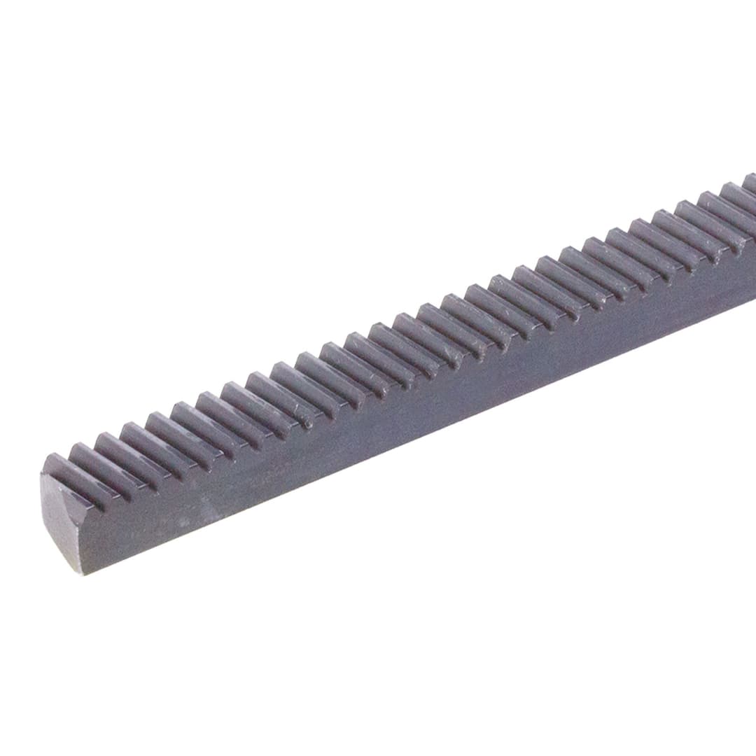 Gear rack steel C45K module 1 width 10mm height 10mm length 1000mm helical tooth 20° left handed