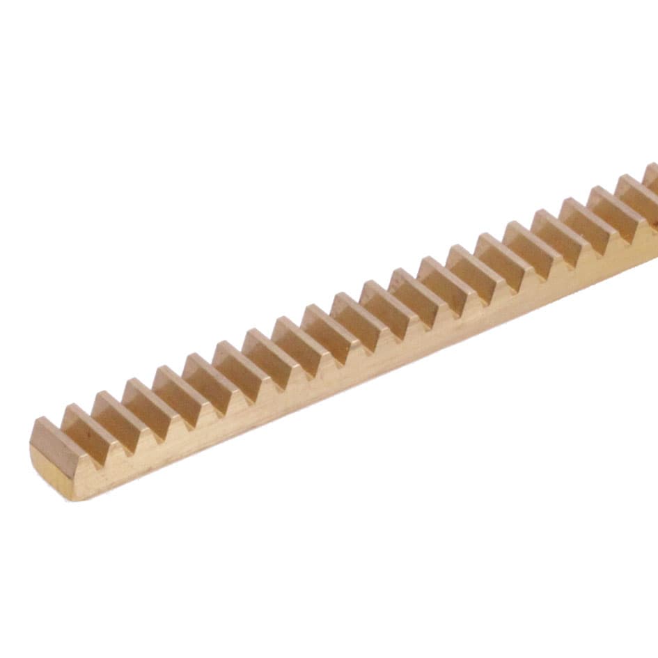 Gear rack made of brass Ms58 module 0.7 tooth width 4mm height 6mm length 250mm