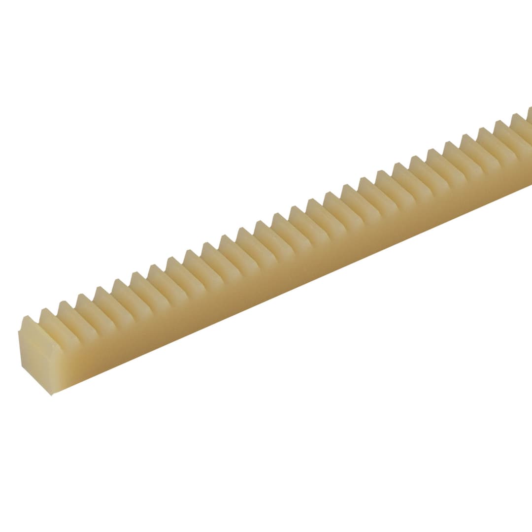 Gear rack made of polyketone die-cast module 1 tooth width 9mm height 9mm length 250mm