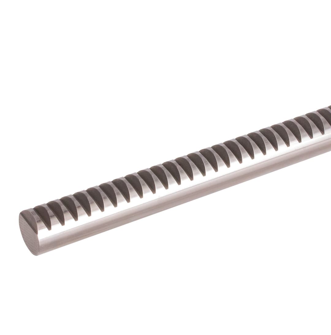 Round gear rack from steel St50K module 4 diameter 40mm h6 length 1000mm