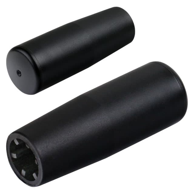 Cylindrical knop press-on-type thermoplastic (Polypropylene PP) outside diameter 18mm bore 8mm