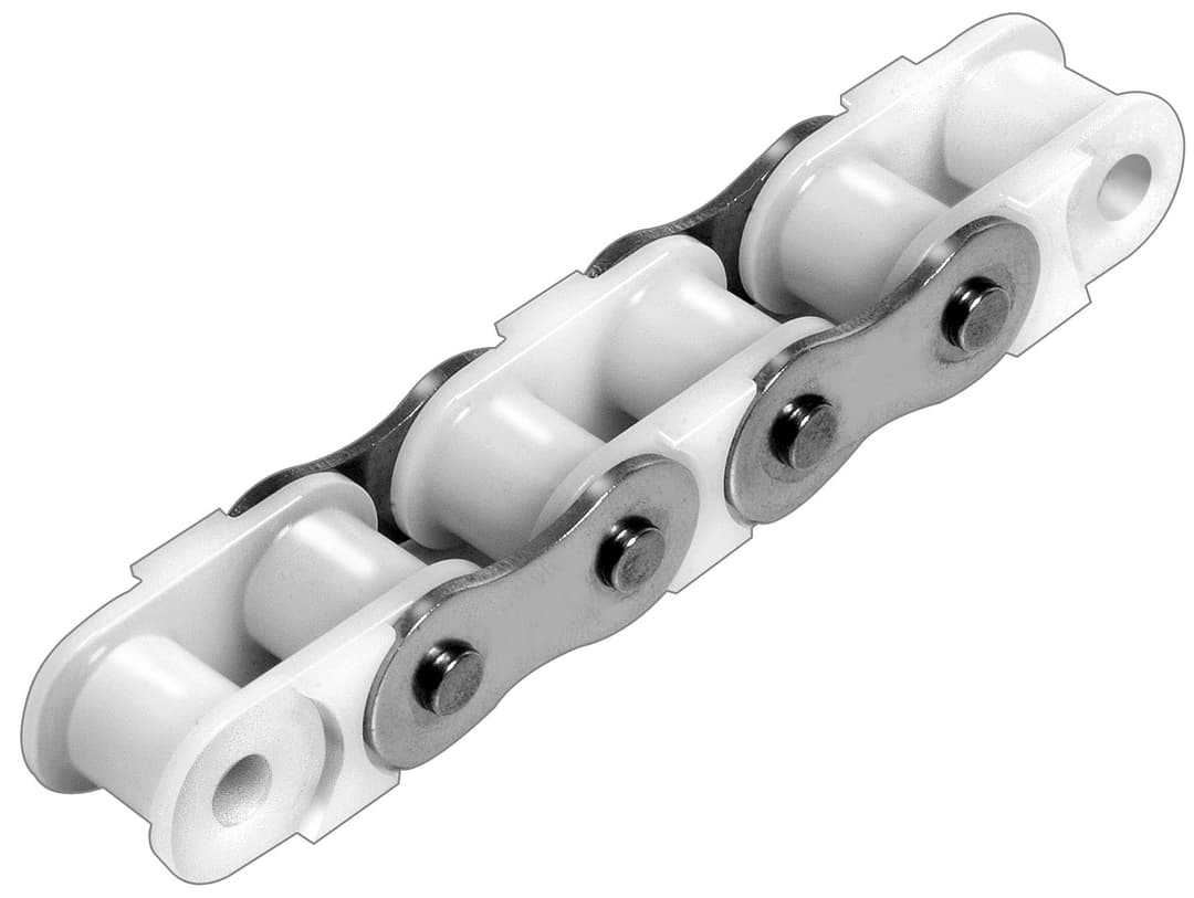 Chain KE-Eco similar to 08 B-1 plastic with stainless steel