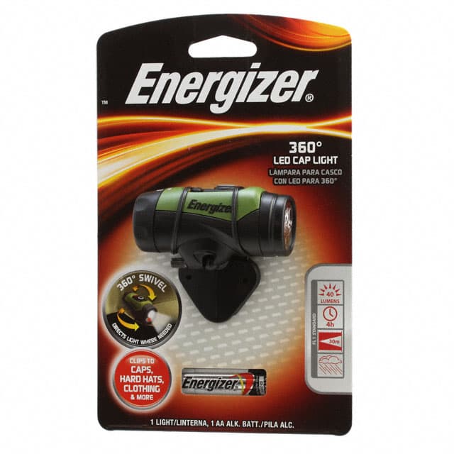 Energizer Battery Company INCAP11EH — HEADLT CLIPON LED 13/40LM AA(1)