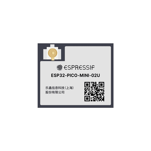 Espressif Systems ESP32-PICO-MINI-02U-N8R2 — RF TXRX MOD BLUETOOTH W.FL SMD