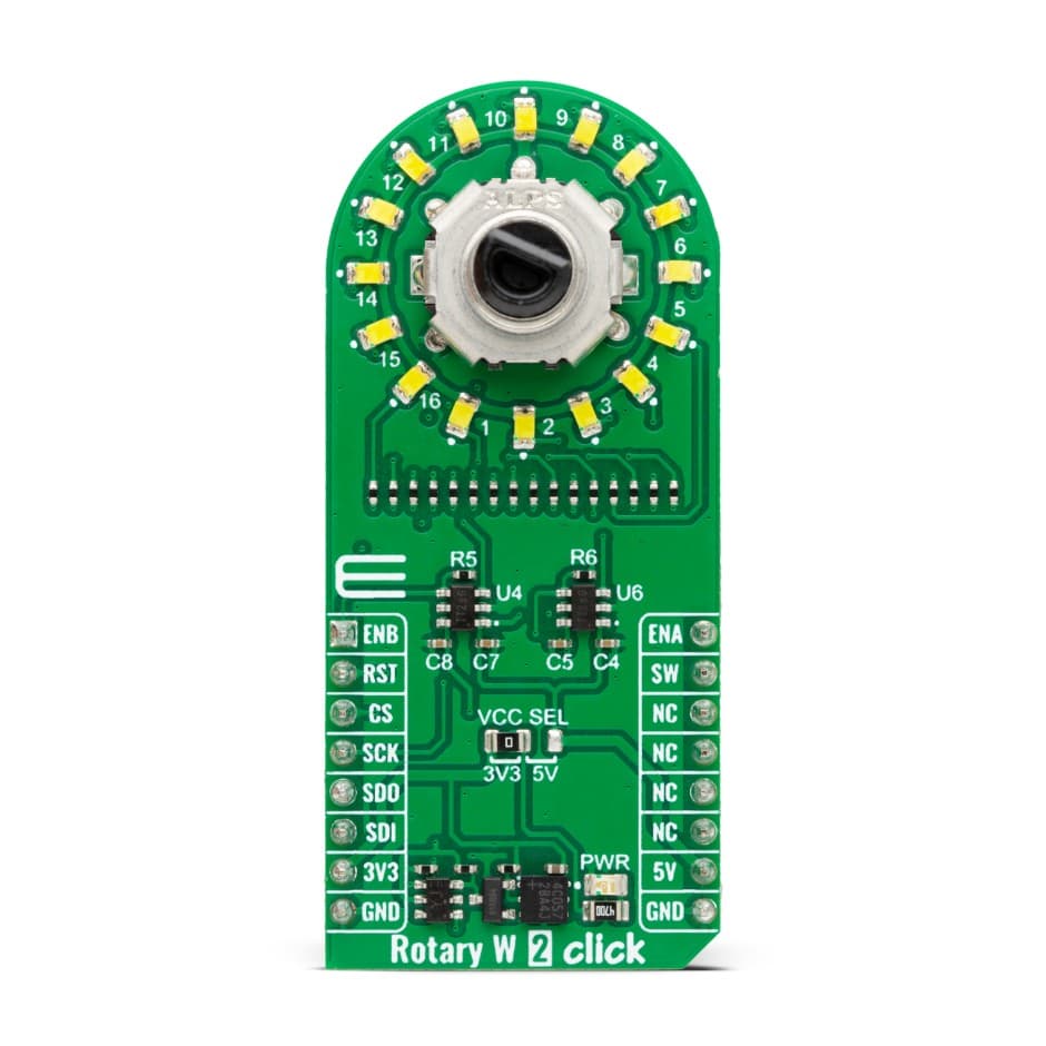 MikroElektronika MIKROE-5892 — ROTARY W 2 CLICK