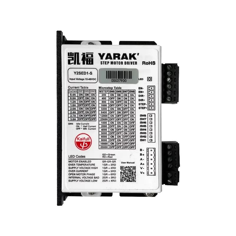 Guangdong Kaifull Electronics Technology Co., Ltd. Y2SED1-S — Y2SED1-S 48V 3A stepper driver
