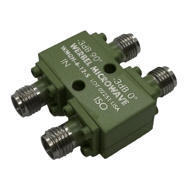 Werbel Microwave LLC WMQH-6-12.4-S — QUADRATURE HYBRID 6-12.4GHZ SMA