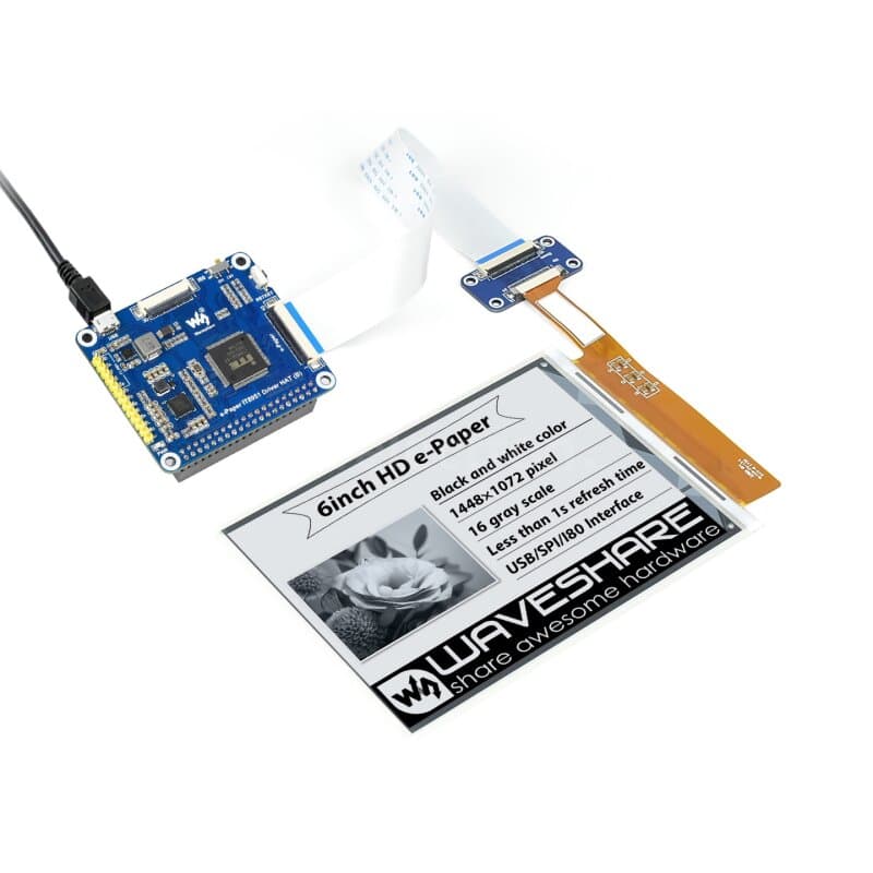 Waveshare 17590 6inch HD e-Paper HAT