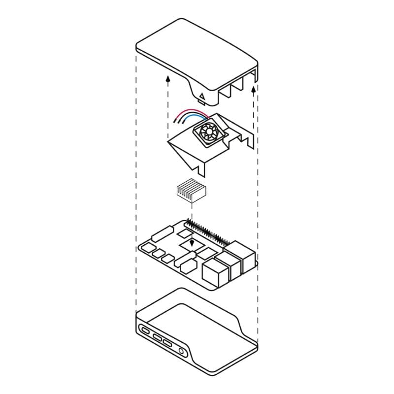 Offizieller Raspberry Pi 4 Case Fan