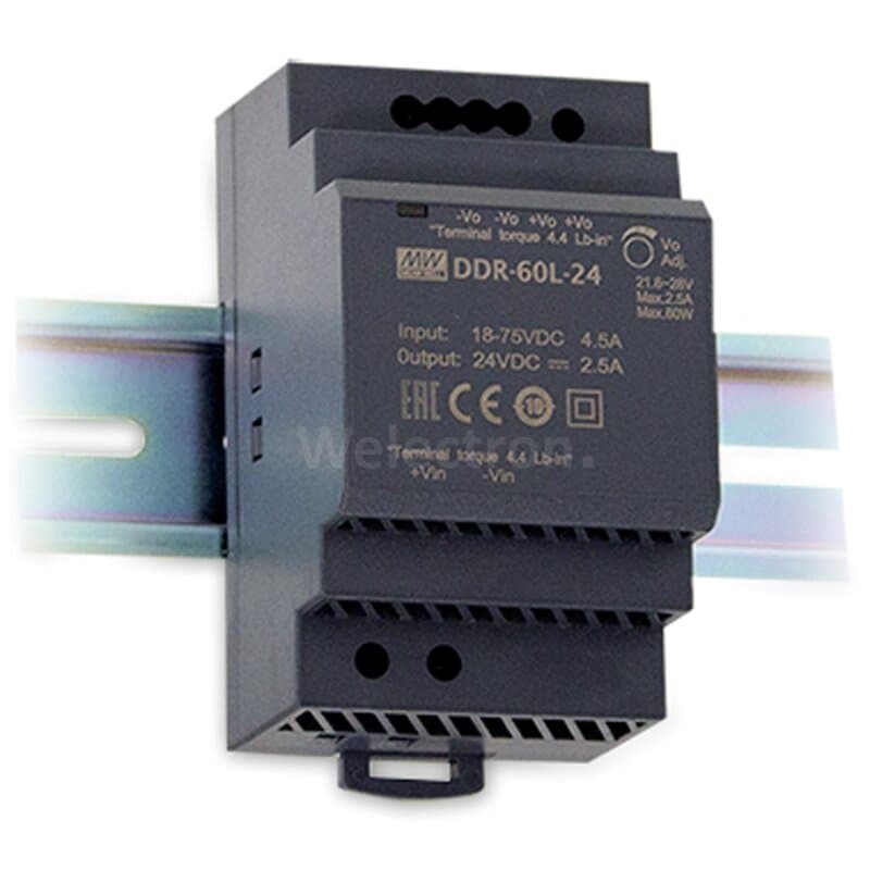 Meanwell DDR-60G-15 DC/DC Wandler 15V / 4A