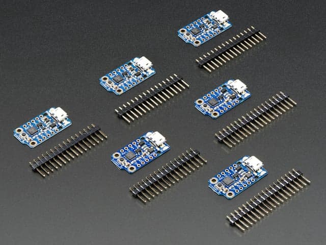 Trinket 6-Pack - 3 x 3.3V and 3 x 5V Trinkets