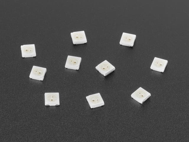 NeoPixel 5050 RGB LED with Integrated Driver Chip - 10 Pack