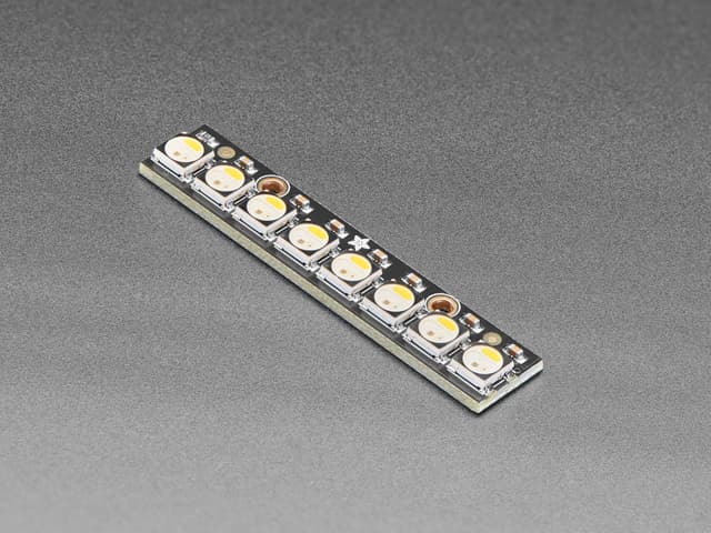 NeoPixel Stick - 8 x 5050 RGBW LEDs - Natural White - ~4500K