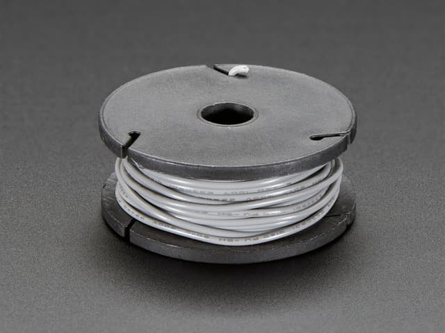 Solid-Core Wire Spool - 25ft - 22AWG - Gray
