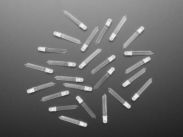 Diffused RGB 5mm LED (25 pack)