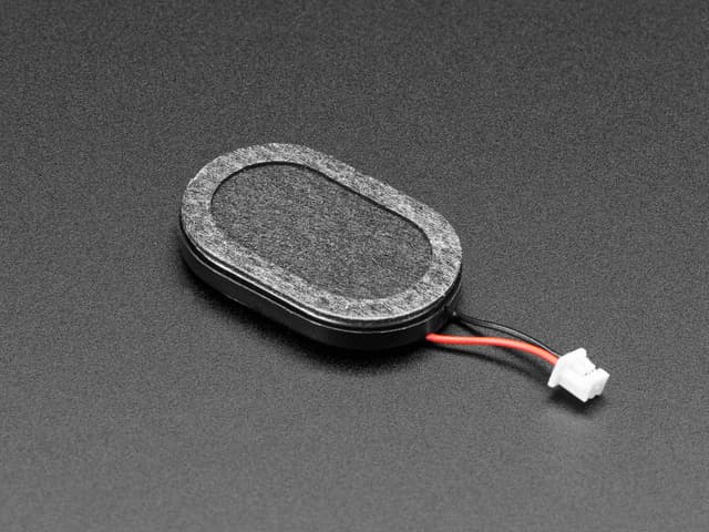 Mini Oval Speaker with Short Wires - 8 Ohm 1 Watt