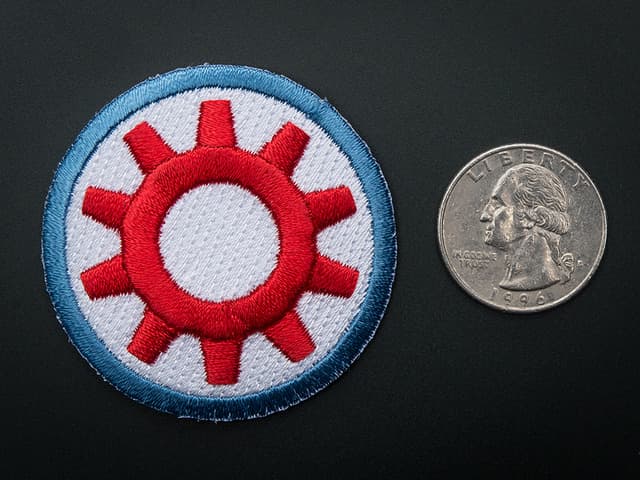 TechShop - Badge, iron-on patch
