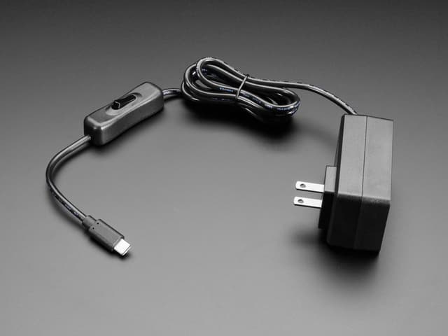 Wall Power Supply with USB C - 5V 4A Output and Switch