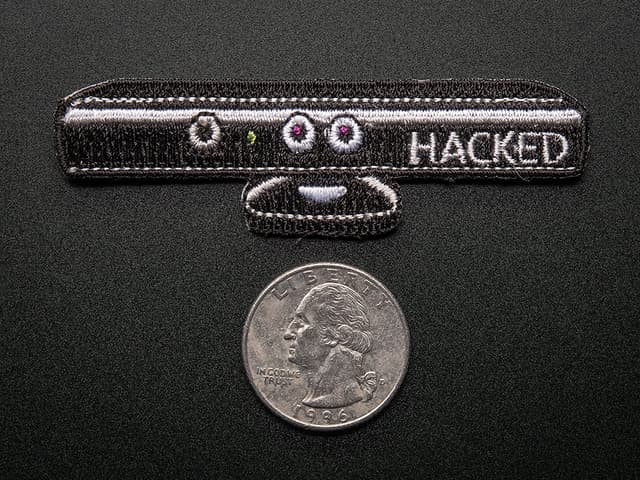 Hacked Kinect - Skill badge, iron-on patch