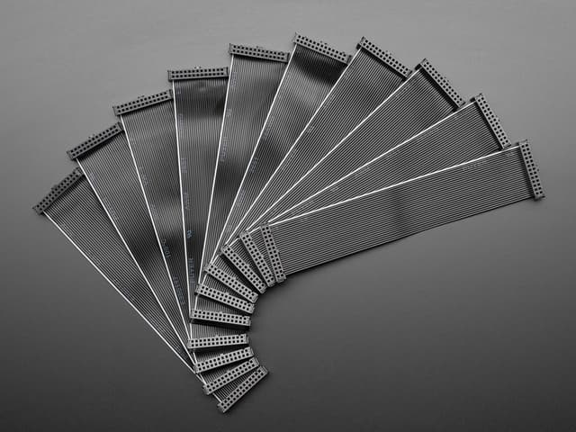 10 Pack Clearance - 26-pin GPIO IDC Ribbon Cable - 2x13