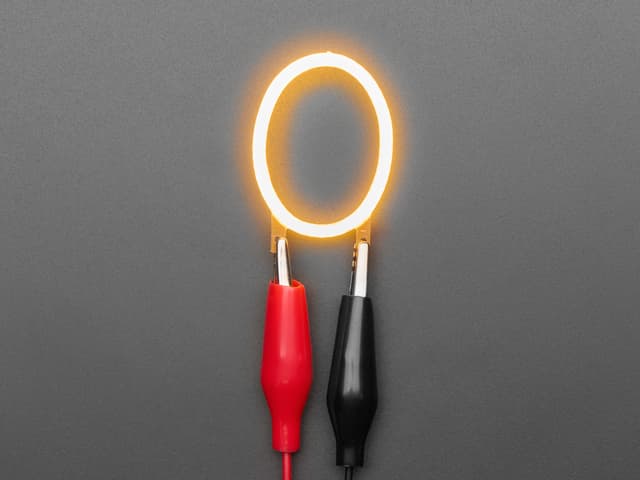 Alphabet LED Filament - Warm White Letter "O"