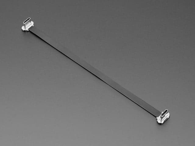 Slim Right Angle USB C to USB C Cable - 150mm