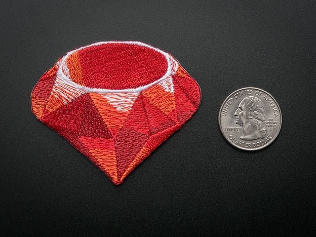 Ruby - Skill badge, iron-on patch