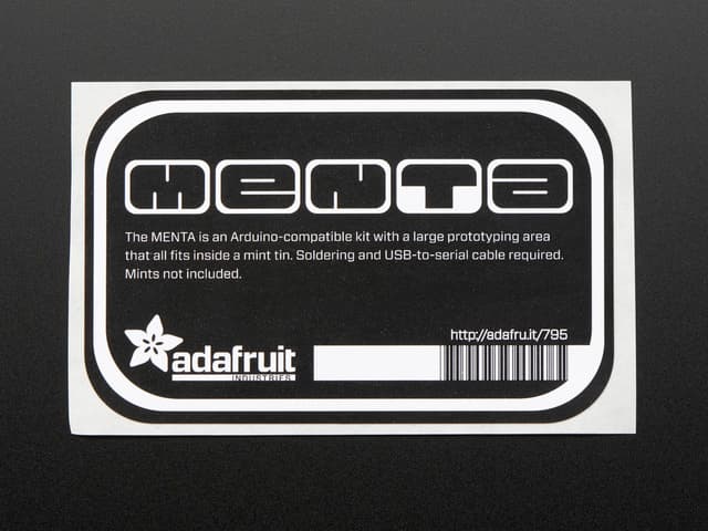 MENTA - Sticker for mint tin