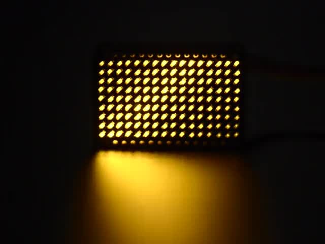 LED Charlieplexed Matrix - 9x16 LEDs - Yellow