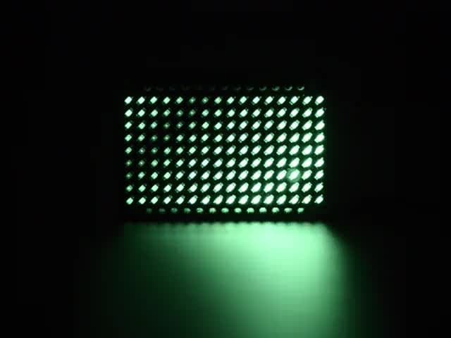 LED Charlieplexed Matrix - 9x16 LEDs - Green