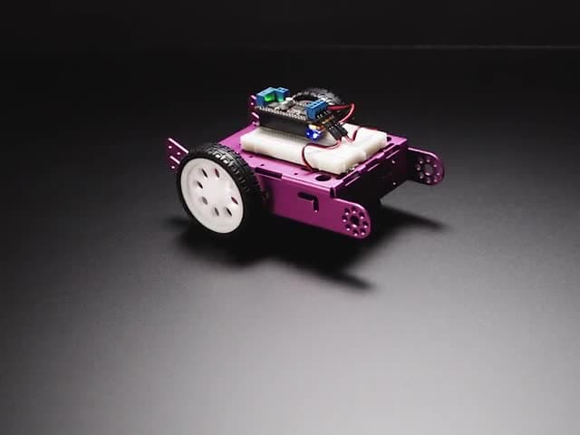 Purple Aluminum Chassis for TT Motors - 2WD